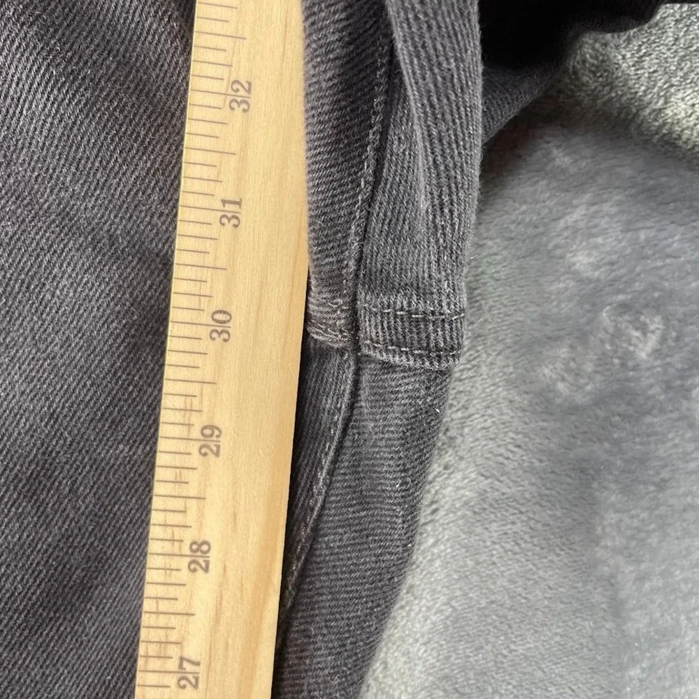 Levis 517 Bootcut Jeans Black 31x34 Fits 31x30 Raw Hem Cut Off Frayed Distressed